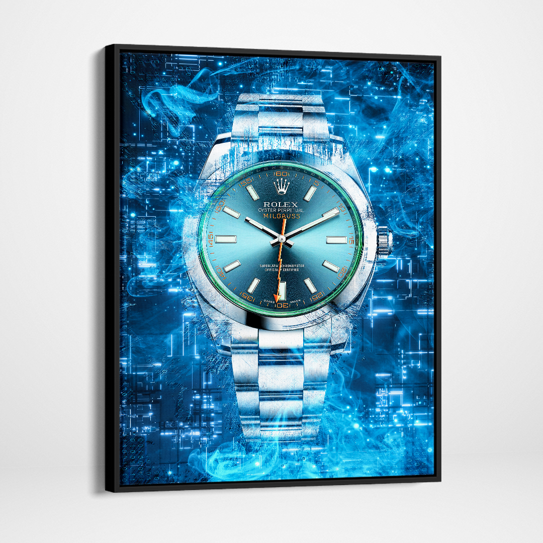 Rolex Art Milgauss Canvas Watch Art Poster Print-MILGAUSS MAGNETICA-DEVICI