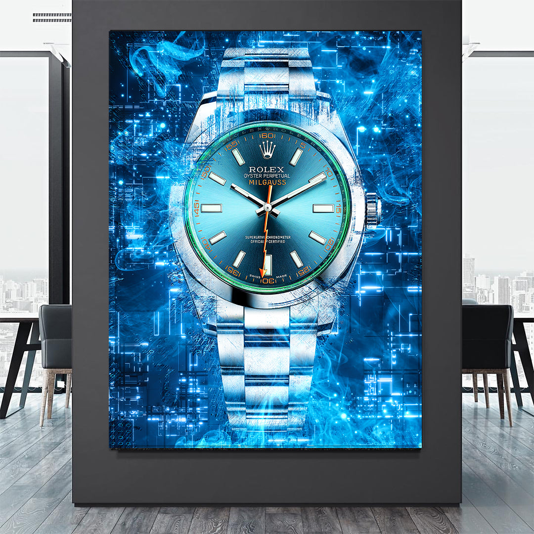 Rolex Art Milgauss Canvas Watch Art Poster Print-MILGAUSS MAGNETICA-DEVICI