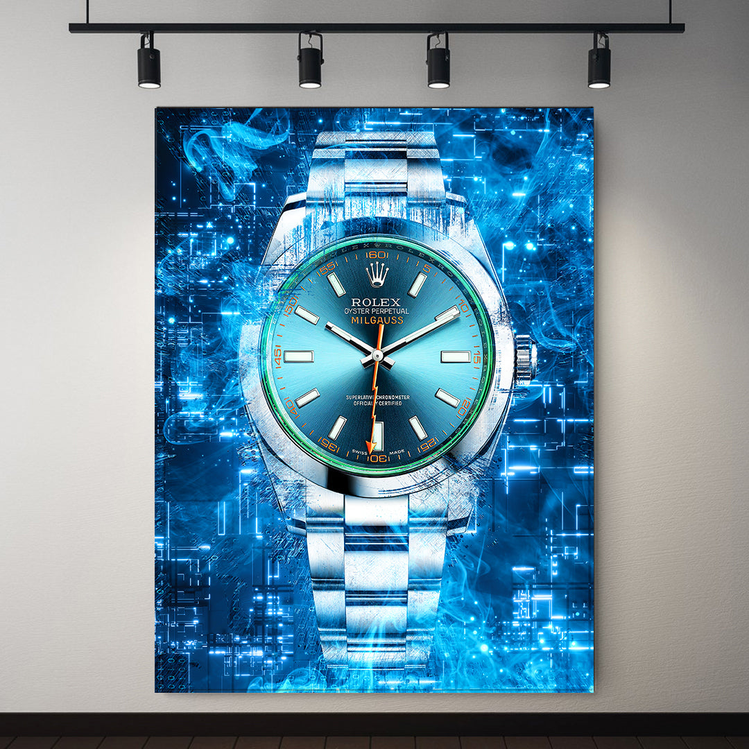 Rolex Art Milgauss Canvas Watch Art Poster Print-MILGAUSS MAGNETICA-DEVICI
