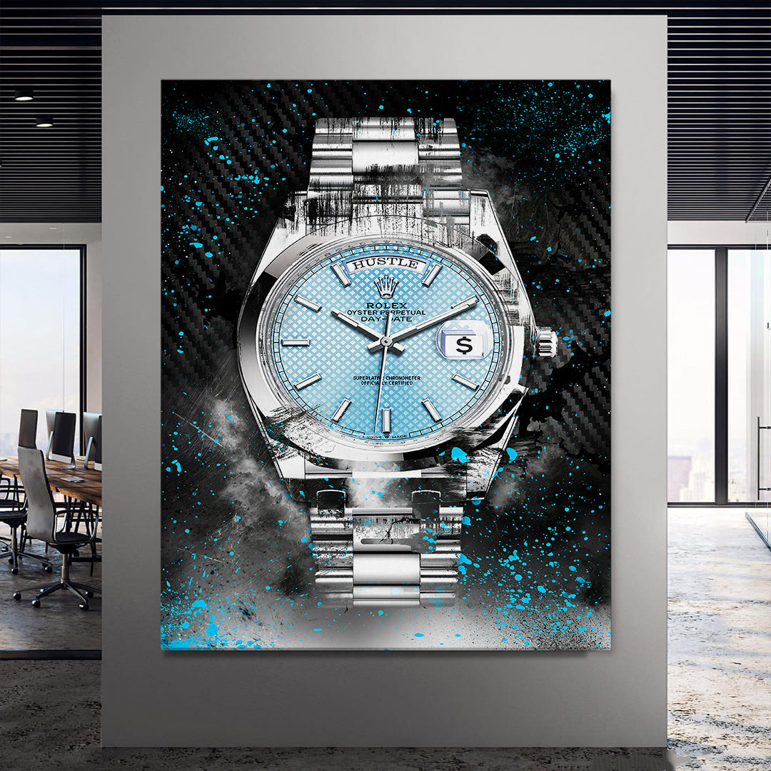 Rolex Art Platinum Day-Date Watch Art Rolex Canvas Wall Art Print-PLATINUM DAY-DATE-DEVICI