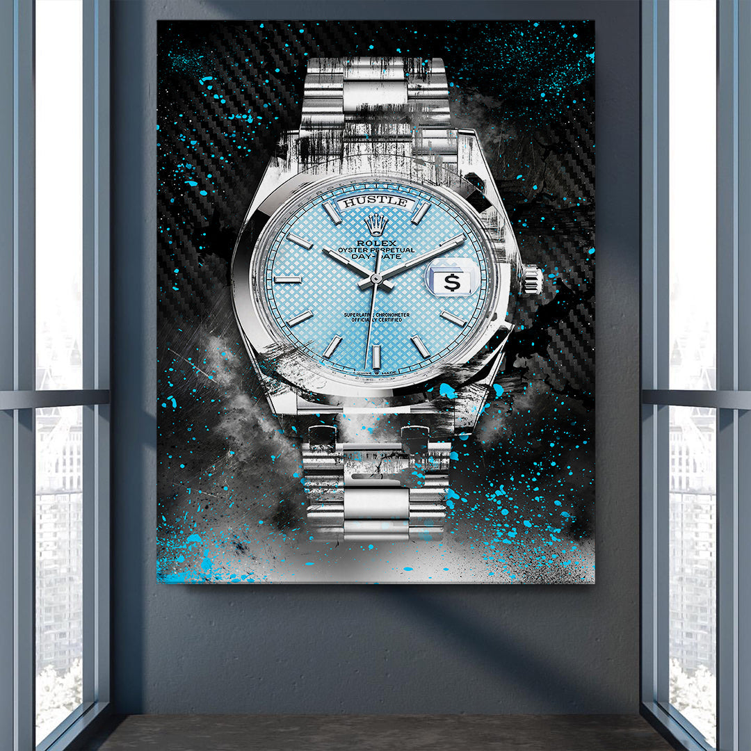 Rolex Art Platinum Day-Date Watch Art Rolex Canvas Wall Art Print-PLATINUM DAY-DATE-DEVICI