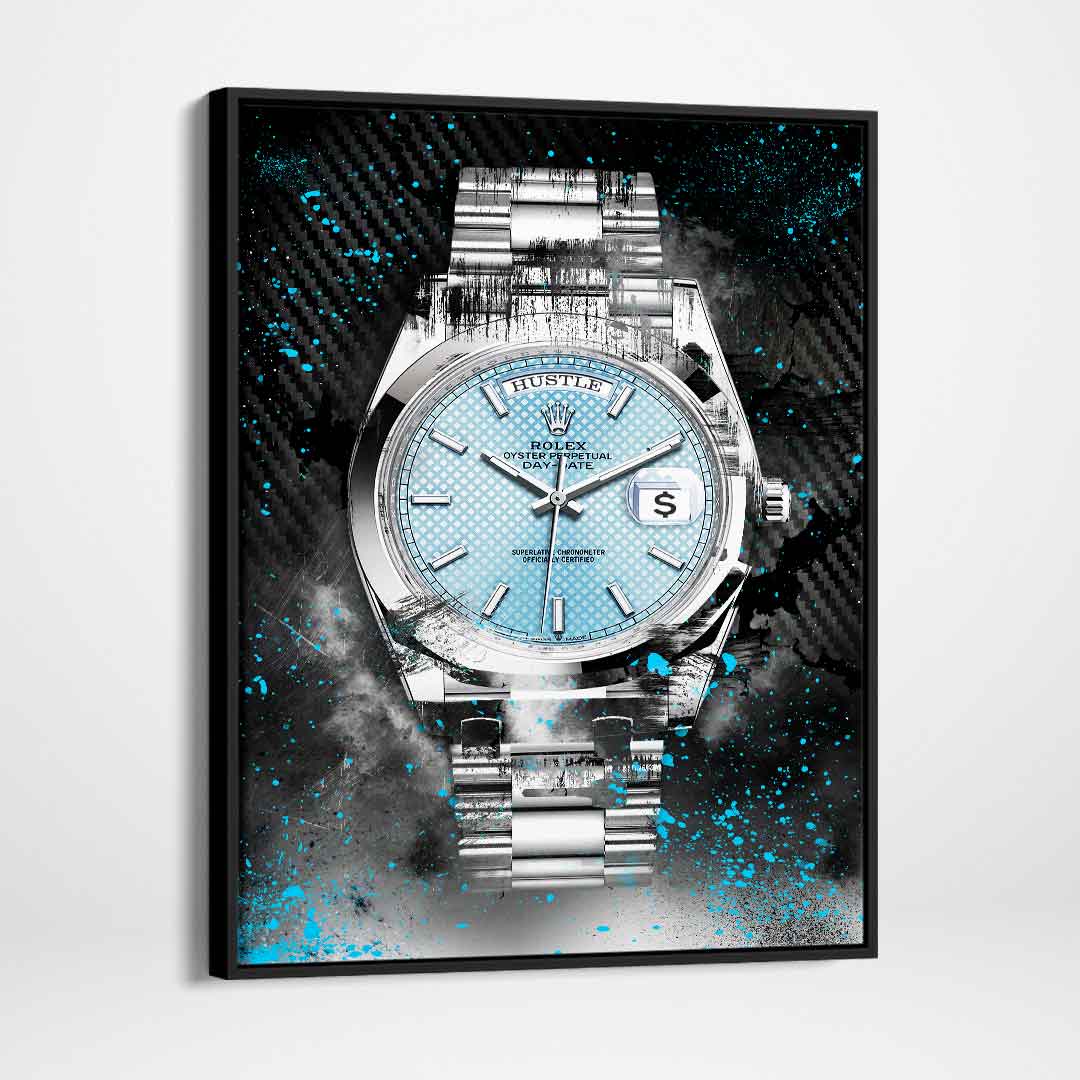 Rolex Art Platinum Day-Date Watch Art Rolex Canvas Wall Art Print-PLATINUM DAY-DATE-DEVICI