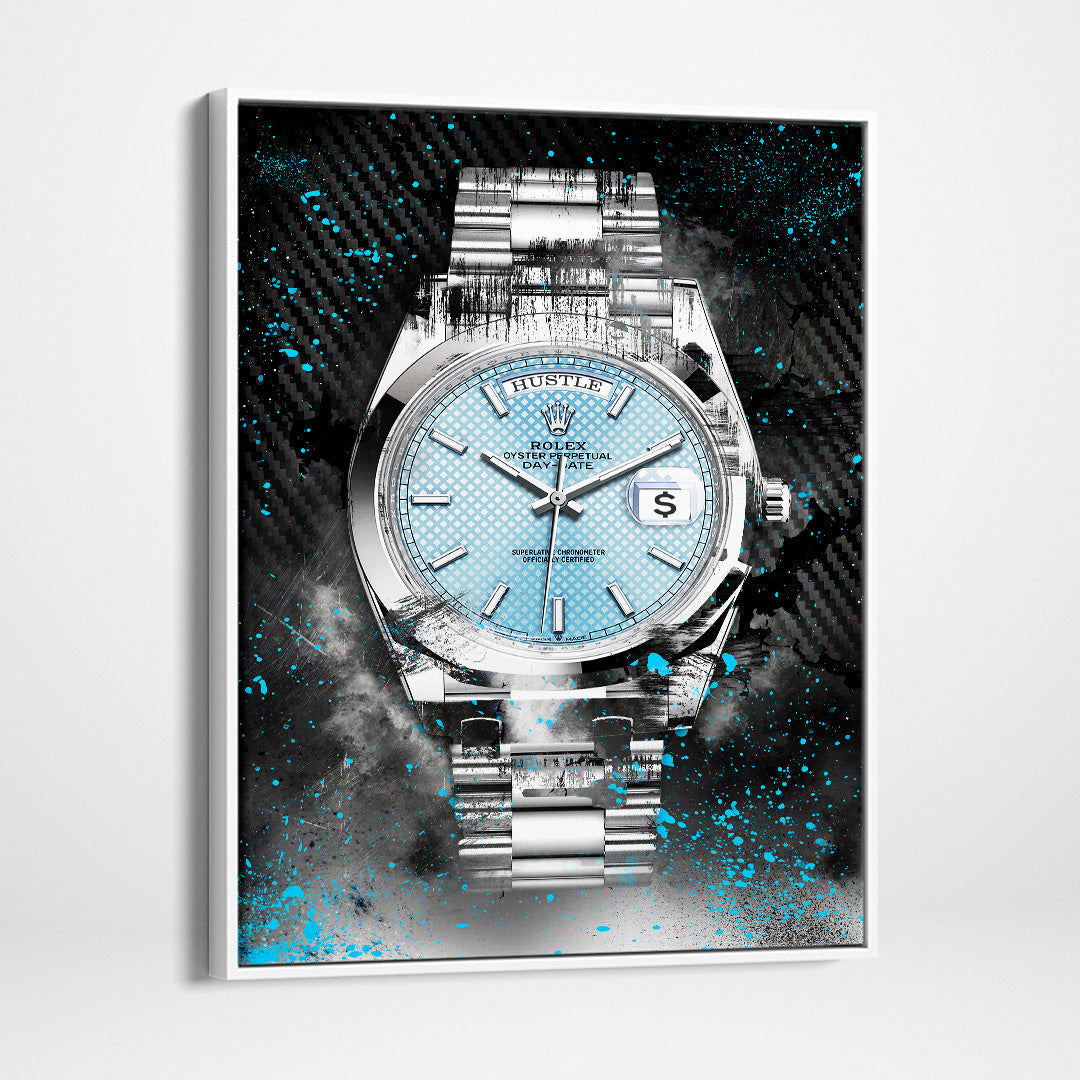 Rolex Art Platinum Day-Date Watch Art Rolex Canvas Wall Art Print-PLATINUM DAY-DATE-DEVICI