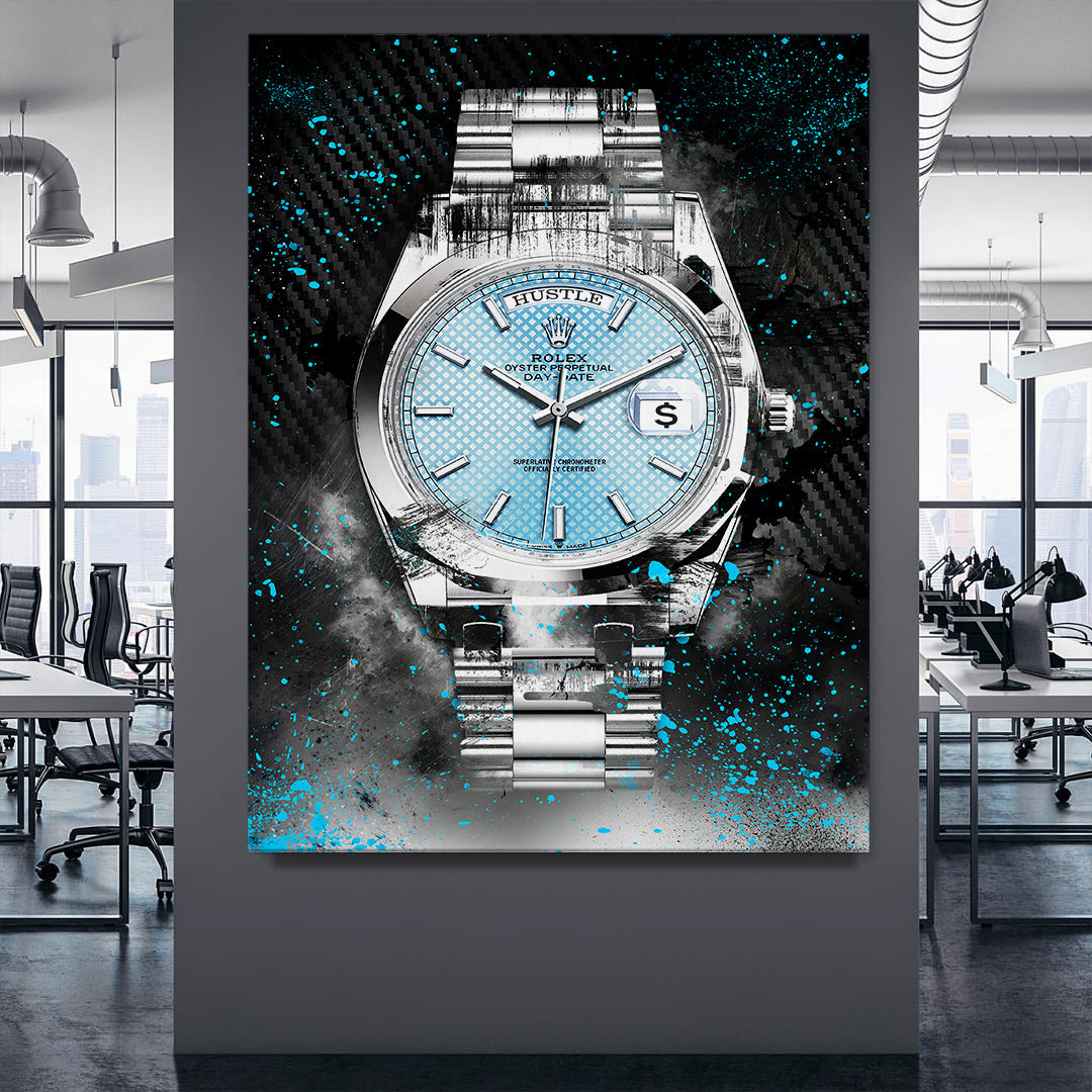 Rolex Art Platinum Day-Date Watch Art Rolex Canvas Wall Art Print-PLATINUM DAY-DATE-DEVICI