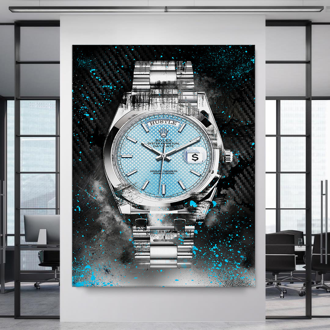 Rolex Art Platinum Day-Date Watch Art Rolex Canvas Wall Art Print-PLATINUM DAY-DATE-DEVICI