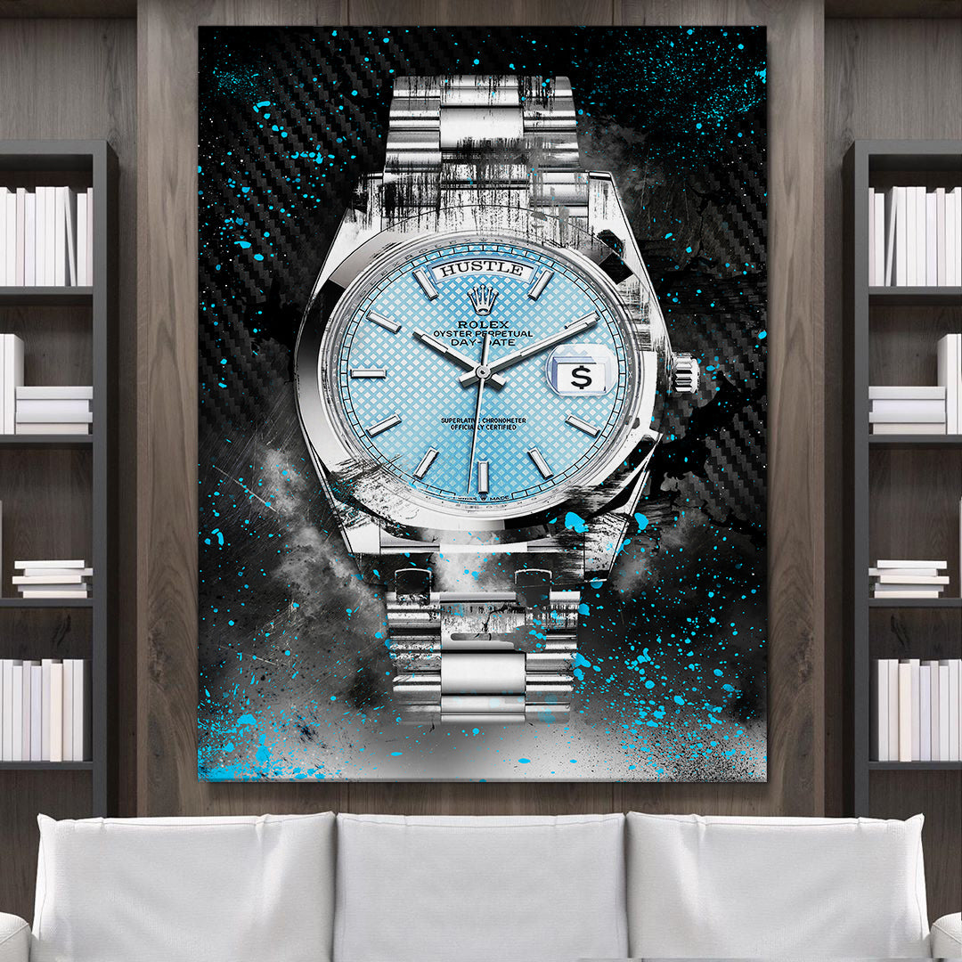 Rolex Art Platinum Day-Date Watch Art Rolex Canvas Wall Art Print-PLATINUM DAY-DATE-DEVICI