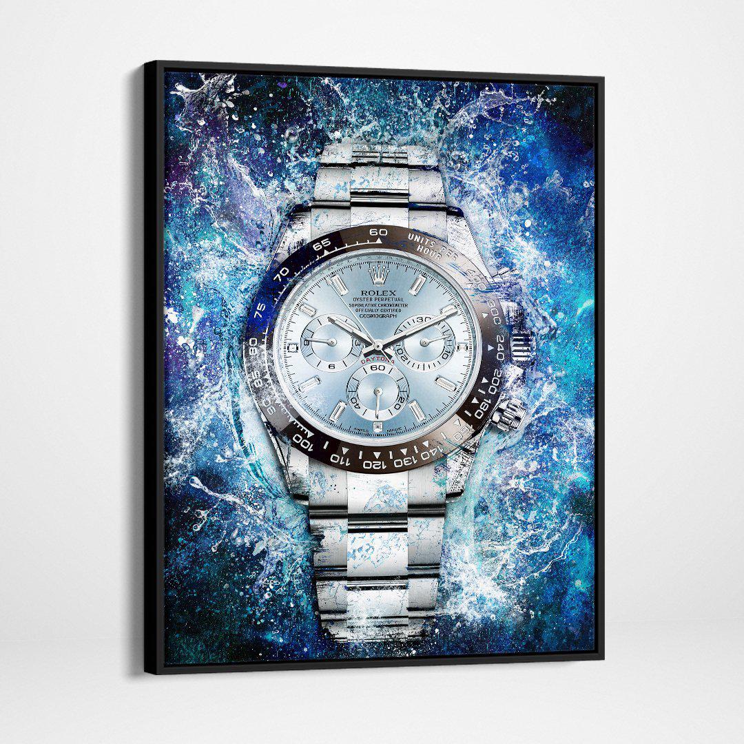 Rolex Art Platinum Daytona Watch Poster Canvas Print Watch Art