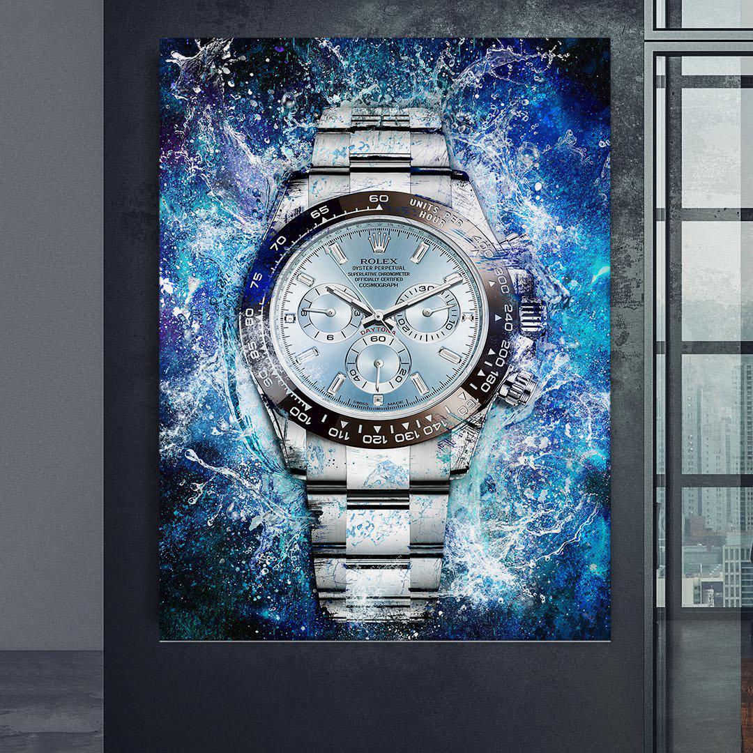 Rolex Art Platinum Daytona Watch Poster Canvas Print Watch Art-PLATINUM DAYTONA-DEVICI