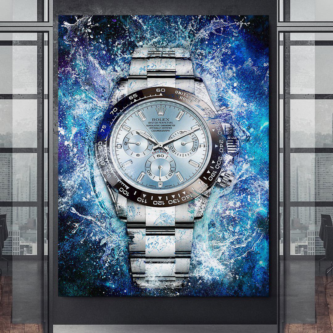 Rolex Art Platinum Daytona Watch Poster Canvas Print Watch Art-PLATINUM DAYTONA-DEVICI