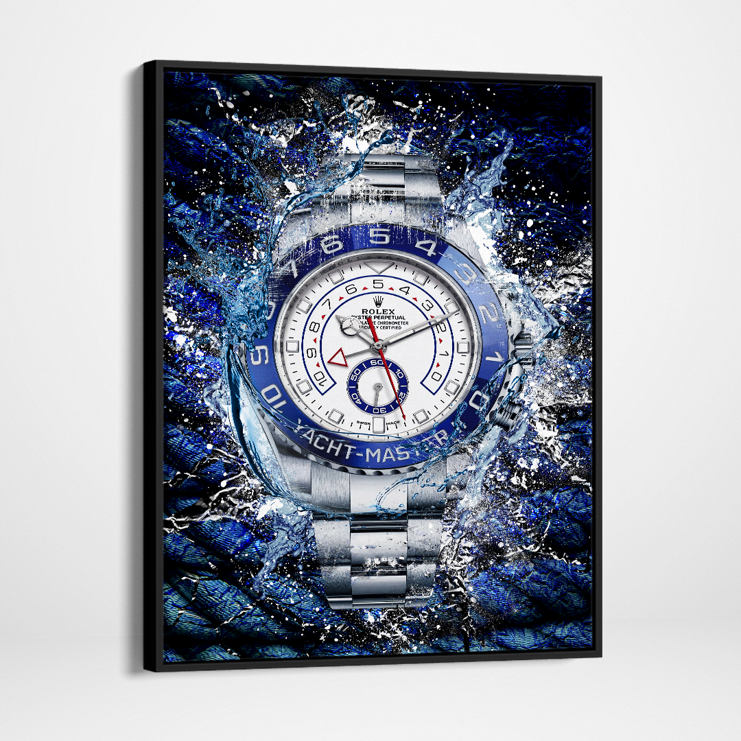 Rolex Art Platinum Yacht-Master II Canvas Watch Art Poster Print-PLATINUM YACHT-MASTER-DEVICI