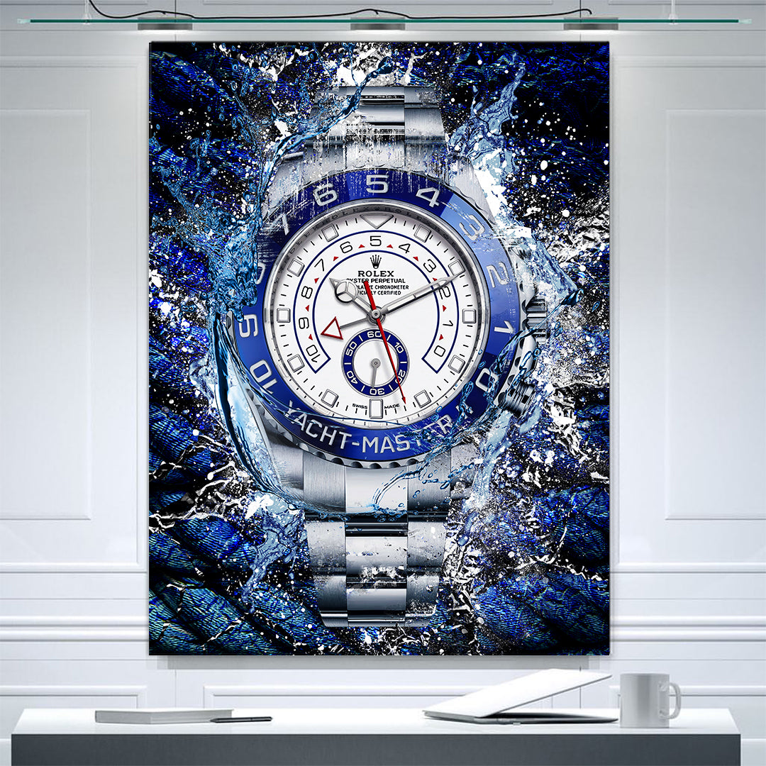 Rolex Art Platinum Yacht-Master II Canvas Watch Art Poster Print-PLATINUM YACHT-MASTER-DEVICI