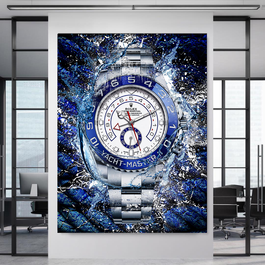 Rolex Art Platinum Yacht-Master II Canvas Watch Art Poster Print-PLATINUM YACHT-MASTER-DEVICI