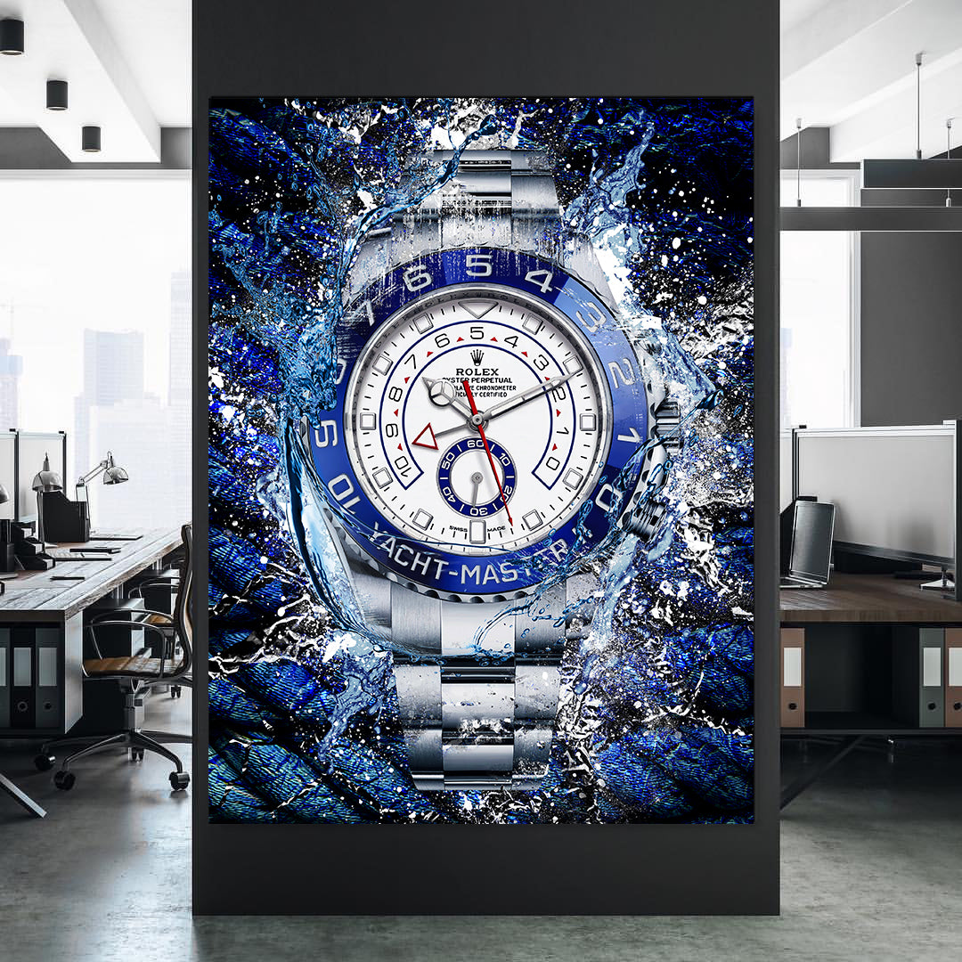 Rolex Art Platinum Yacht-Master II Canvas Watch Art Poster Print-PLATINUM YACHT-MASTER-DEVICI