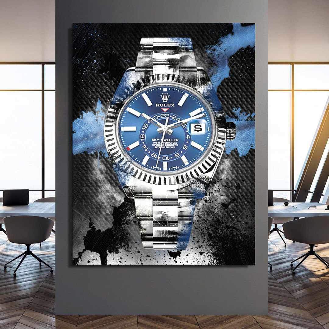 Rolex Art Sky-Dweller Canvas Print Watch Poster Watch Art-SOLIVAGANT SKY-DWELLER-DEVICI