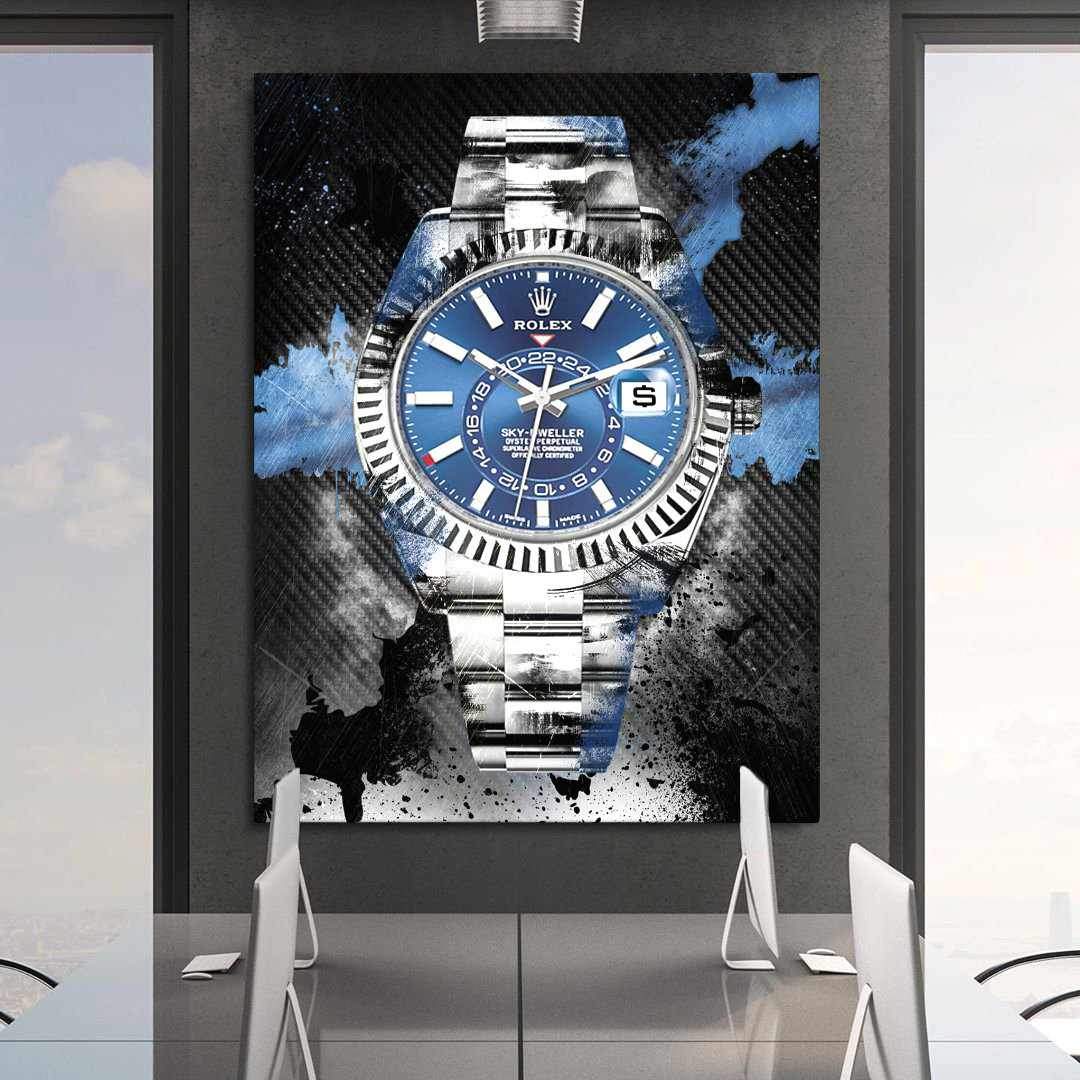 Rolex Art Sky-Dweller Canvas Print Watch Poster Watch Art-SOLIVAGANT SKY-DWELLER-DEVICI