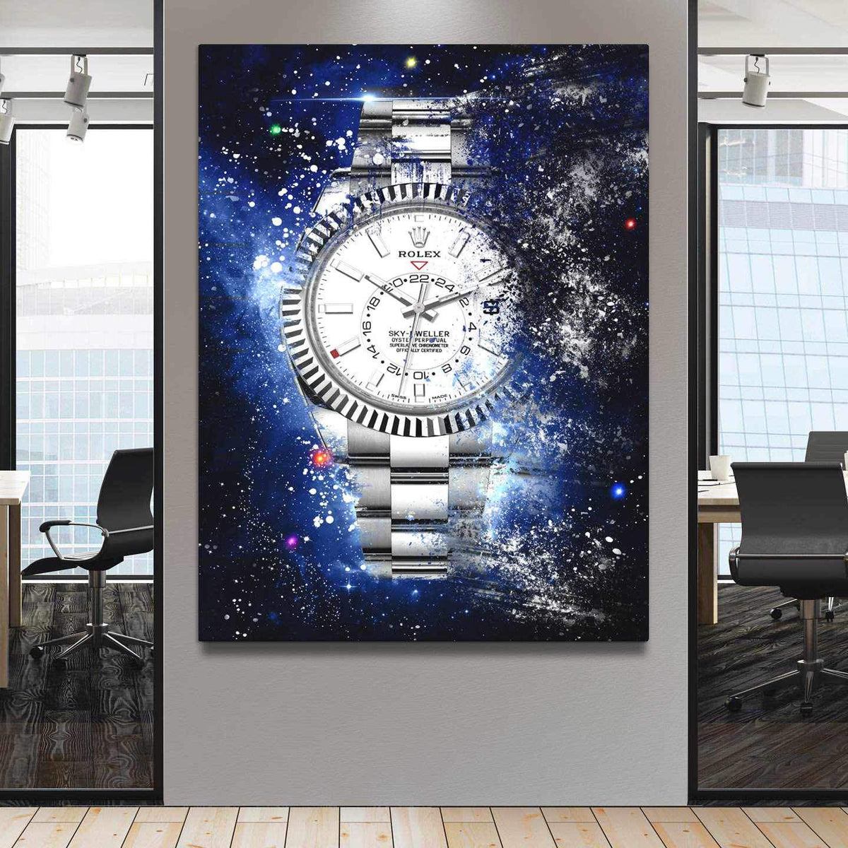 Rolex Art Skydweller Watch Poster Canvas Print Watch Art Rolex Poster-SKY-DWELLER GALAXY-DEVICI