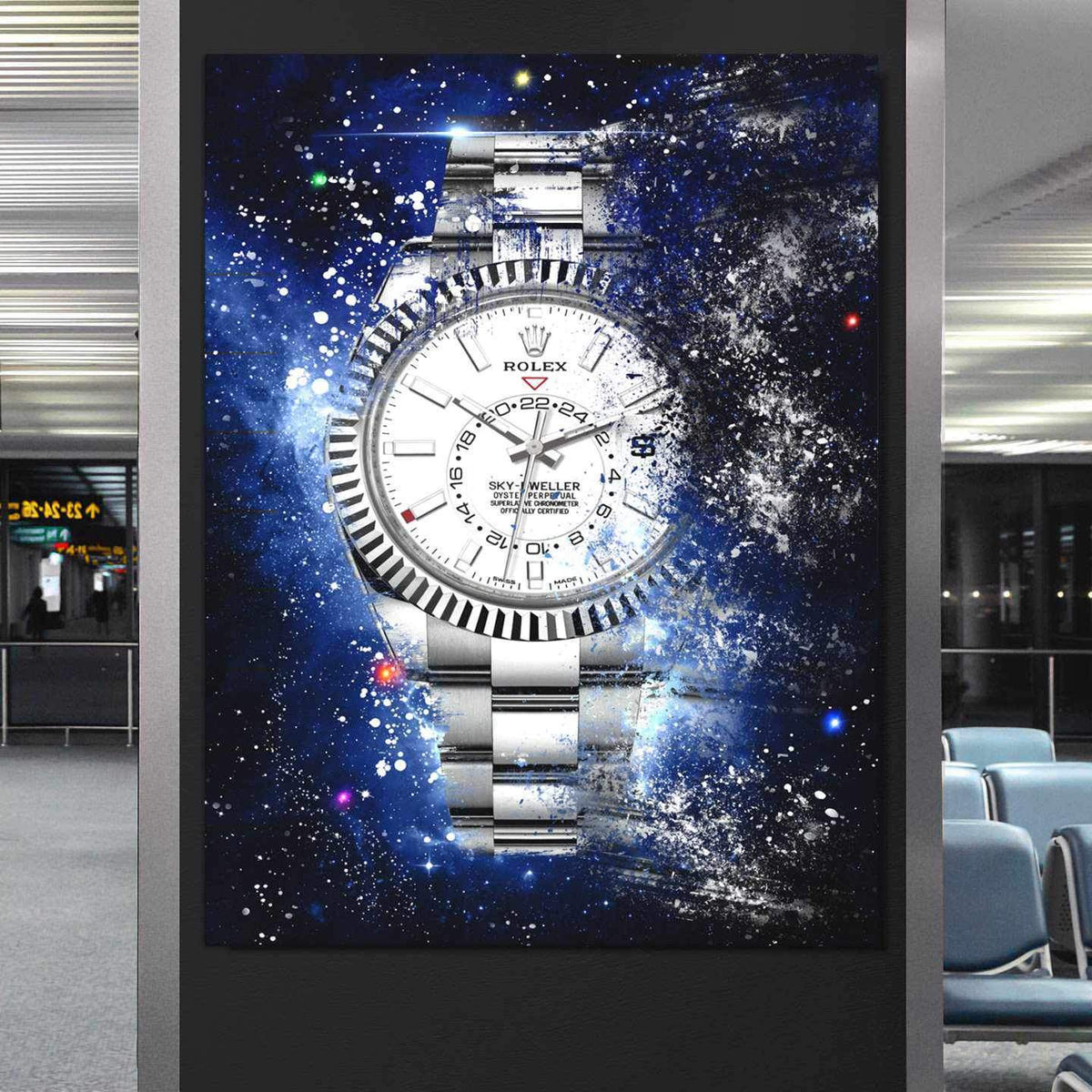Rolex Art Skydweller Watch Poster Canvas Print Watch Art Rolex Poster-SKY-DWELLER GALAXY-DEVICI