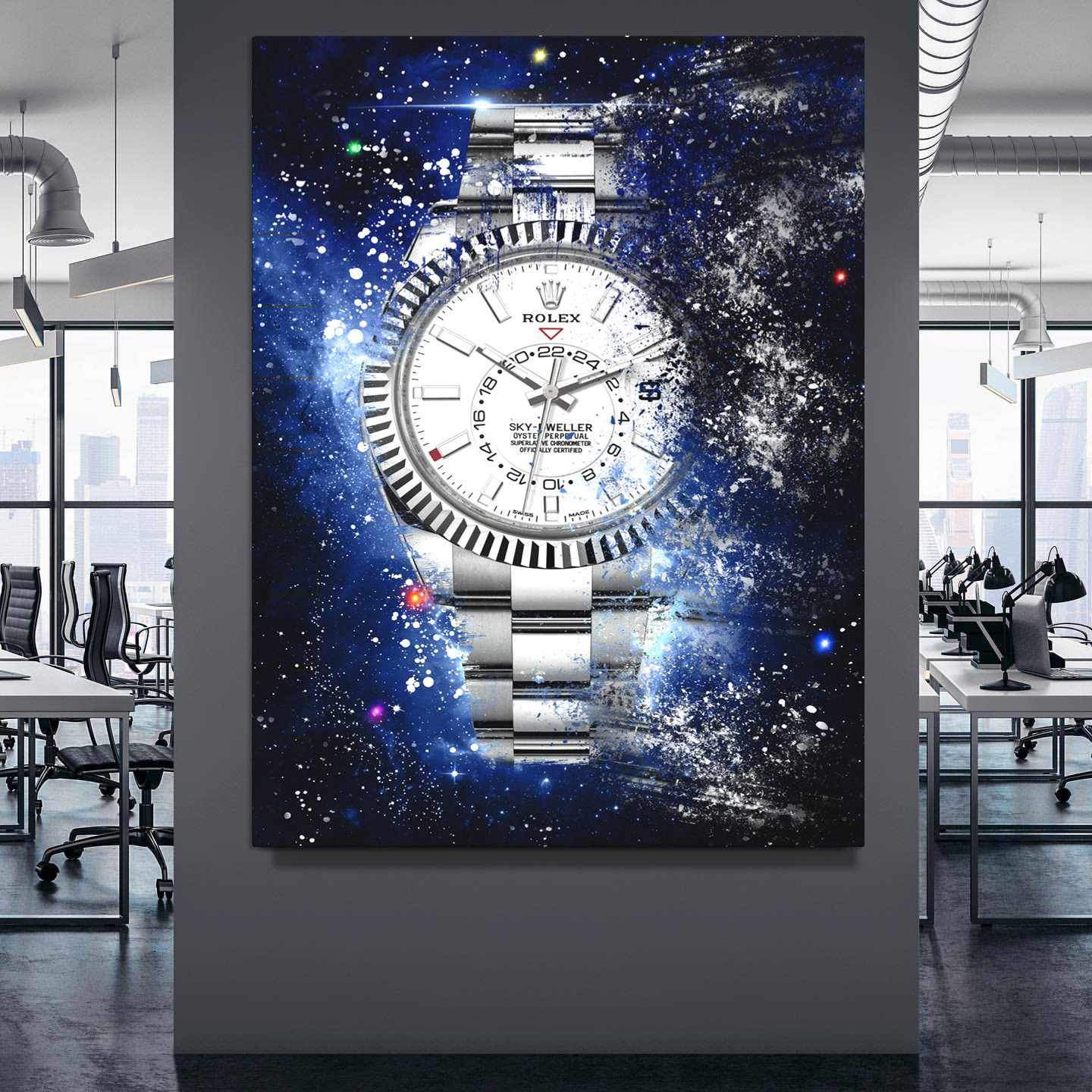 Rolex Art Skydweller Watch Poster Canvas Print Watch Art Rolex Poster-SKY-DWELLER GALAXY-DEVICI