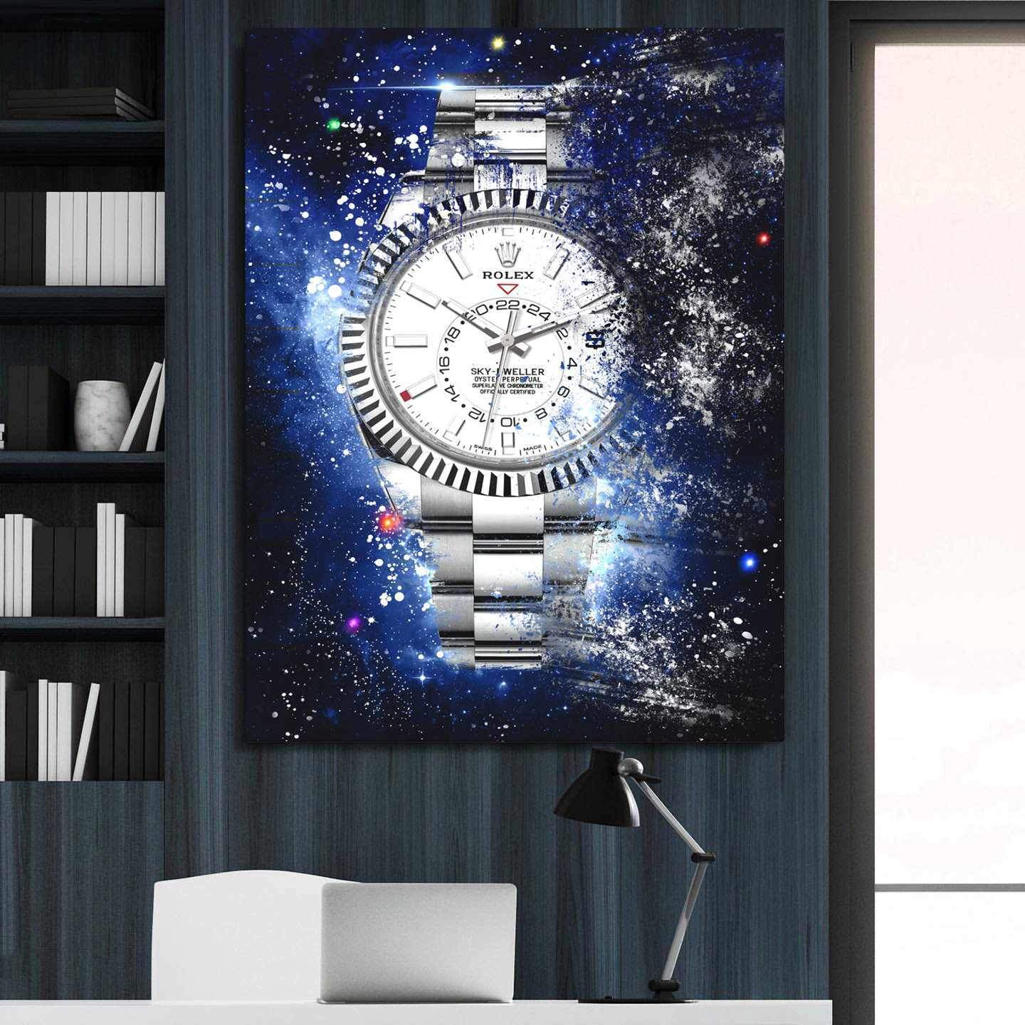 Rolex Art Skydweller Watch Poster Canvas Print Watch Art Rolex Poster-SKY-DWELLER GALAXY-DEVICI