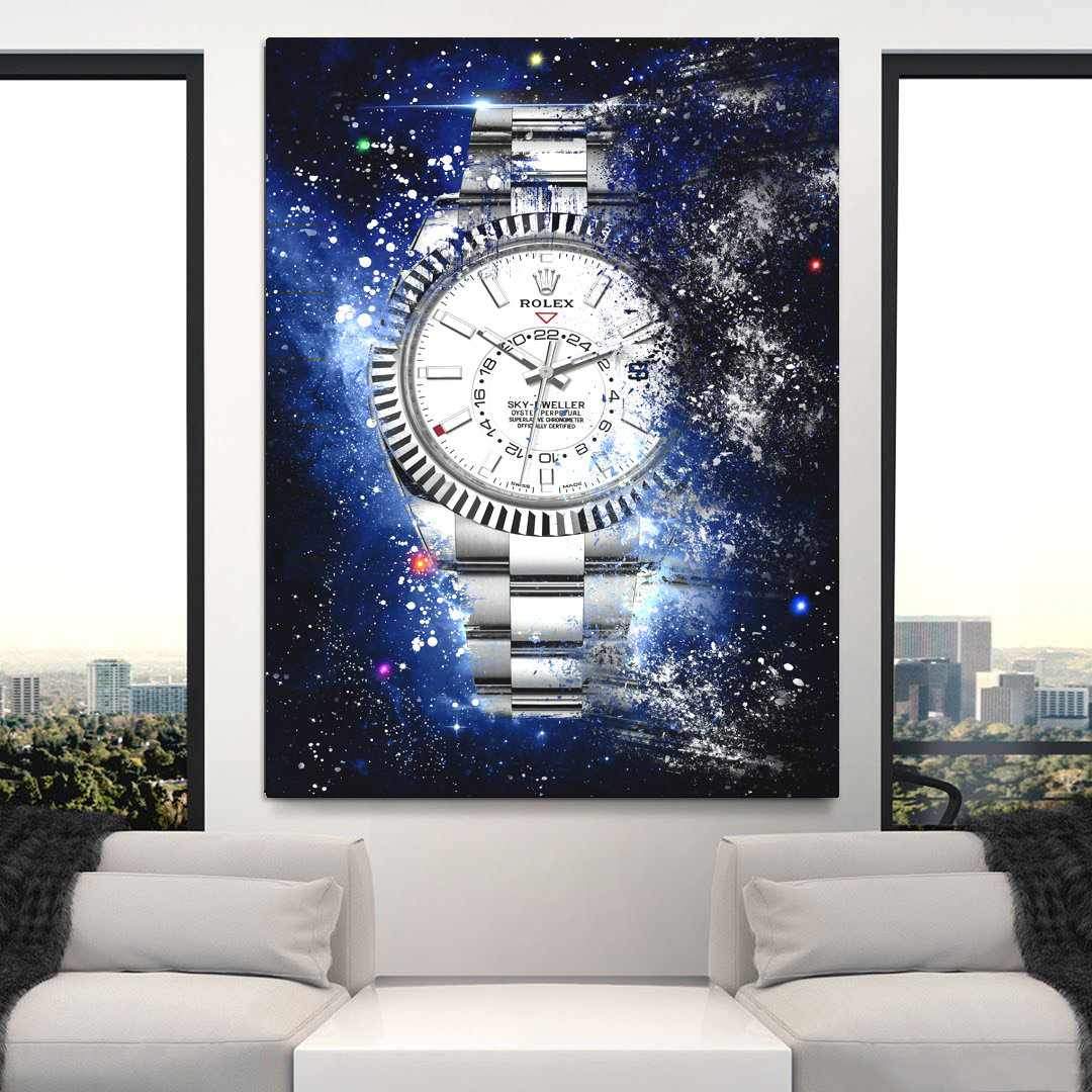 Rolex Art Skydweller Watch Poster Canvas Print Watch Art Rolex Poster-SKY-DWELLER GALAXY-DEVICI