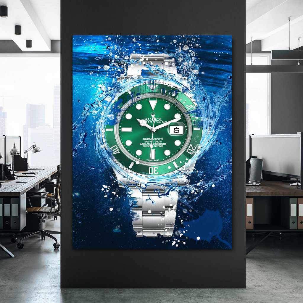 Rolex Art Submariner The Hulk Watch Poster Canvas Print Watch Art-THE HULK-DEVICI
