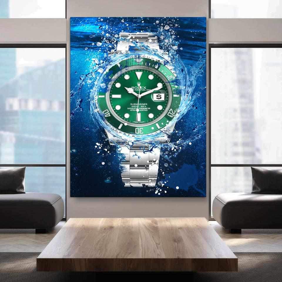 Rolex Art Submariner The Hulk Watch Poster Canvas Print Watch Art-THE HULK-DEVICI