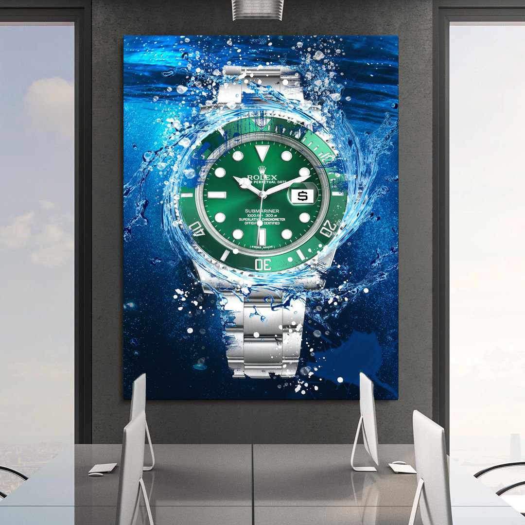 Rolex Art Submariner The Hulk Watch Poster Canvas Print Watch Art-THE HULK-DEVICI
