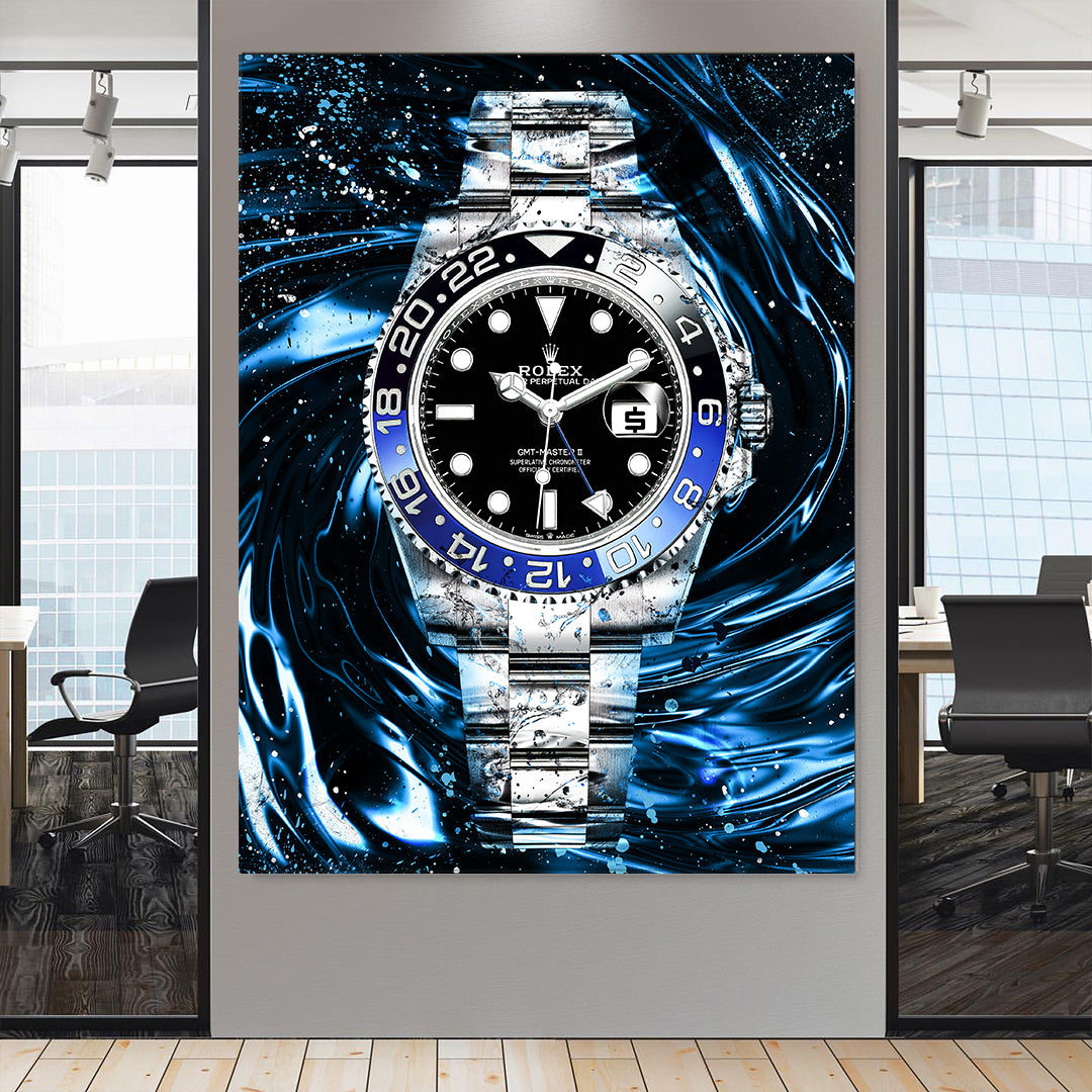 Rolex Batman GMT Master II BLNR Canvas Watch Art Poster Print-BATMAN ABYSS-DEVICI
