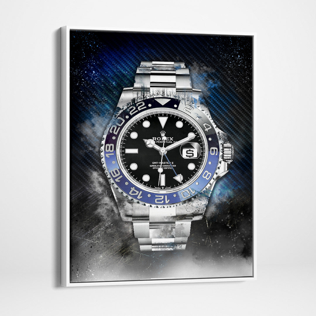 Rolex Batman GMT Master II BLNR Watch Poster Canvas Print Watch Art-THE BATMAN-DEVICI