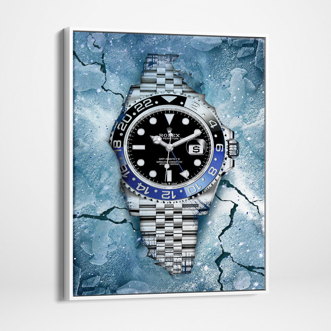 Rolex GMT Master II BLNR Watch Art Canvas Watch Poster Print-FEROCIOUSLY FROZEN-DEVICI
