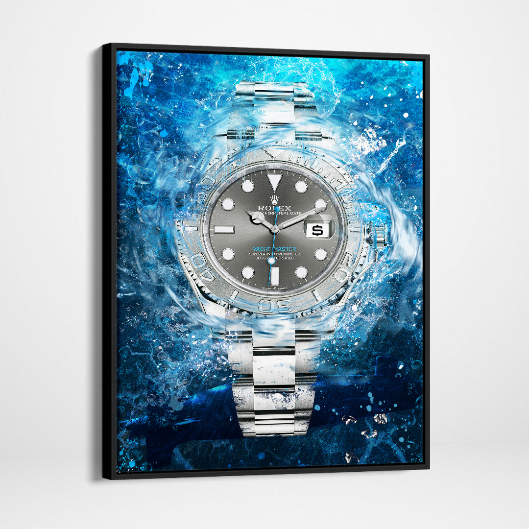 Rolex Yacht-Master Platinum Tiffany-Blue Canvas Watch Art Poster Print-YACHT-MASTER NAUTICA-DEVICI