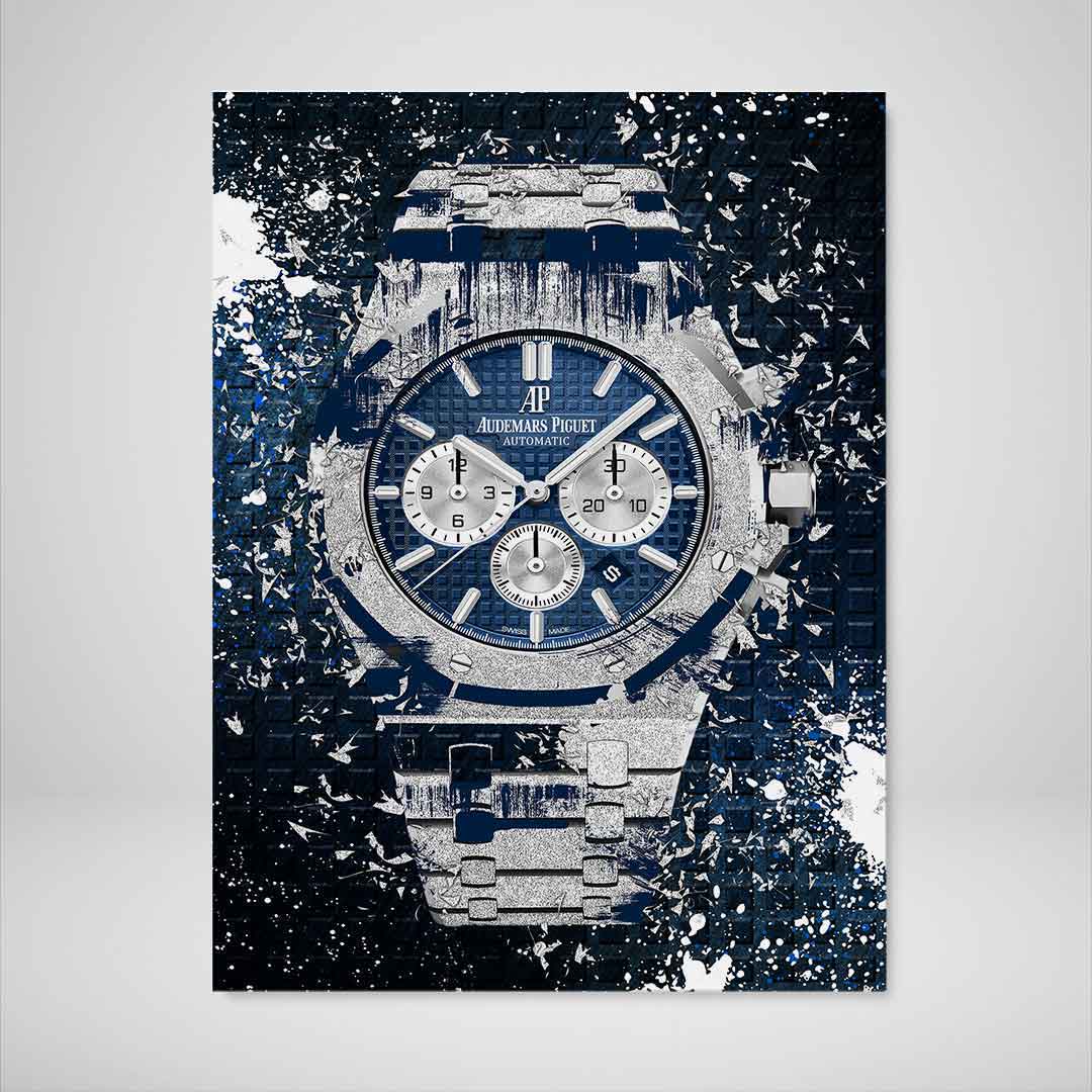 Audemars Piguet Royal Oak Chronograph Watch Poster Canvas Watch Art-COURAGEOUS CHRONOGRAPH-DEVICI