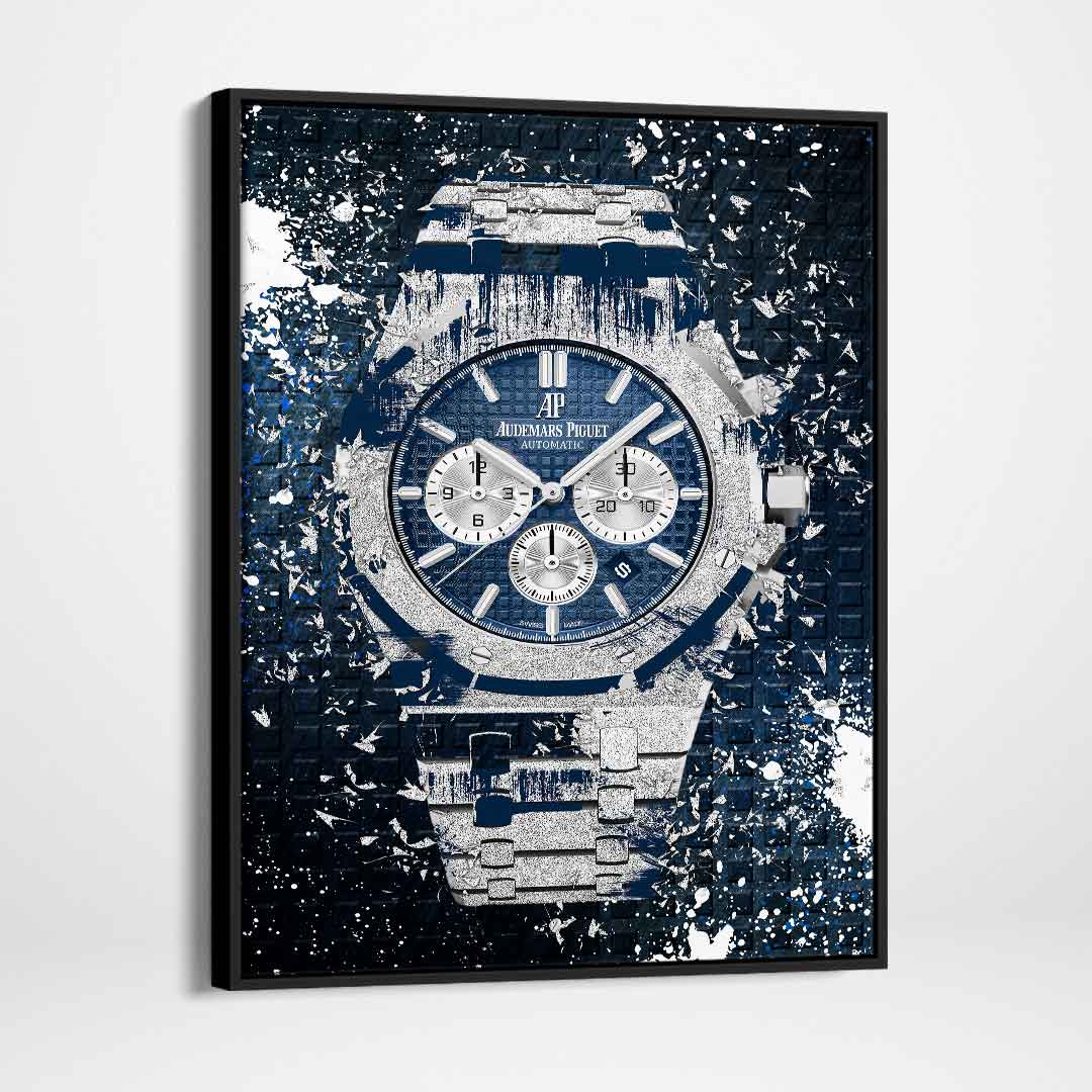 Audemars Piguet Royal Oak Chronograph Watch Poster Canvas Watch Art-COURAGEOUS CHRONOGRAPH-DEVICI