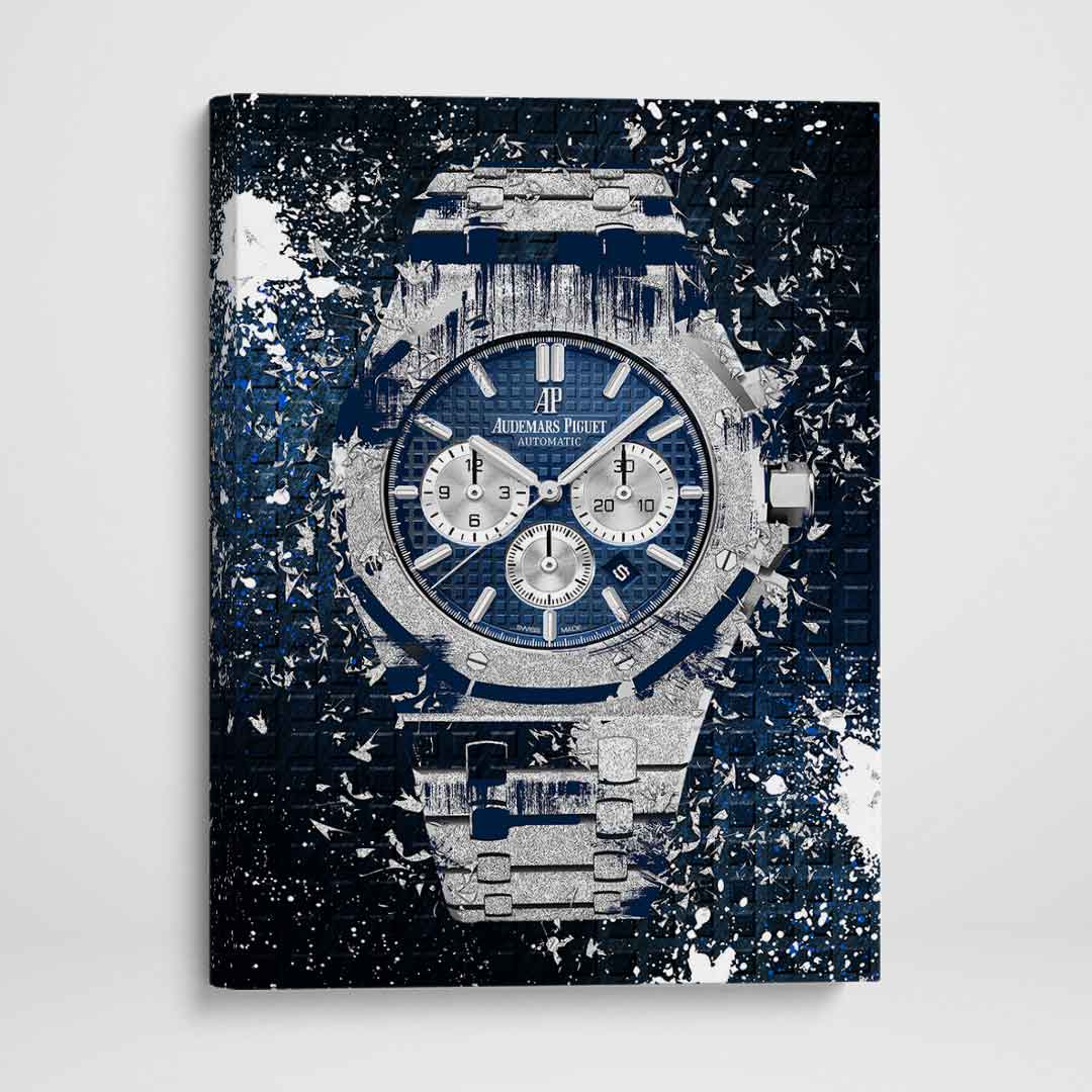 Audemars Piguet Royal Oak Chronograph Watch Poster Canvas Watch Art-COURAGEOUS CHRONOGRAPH-DEVICI