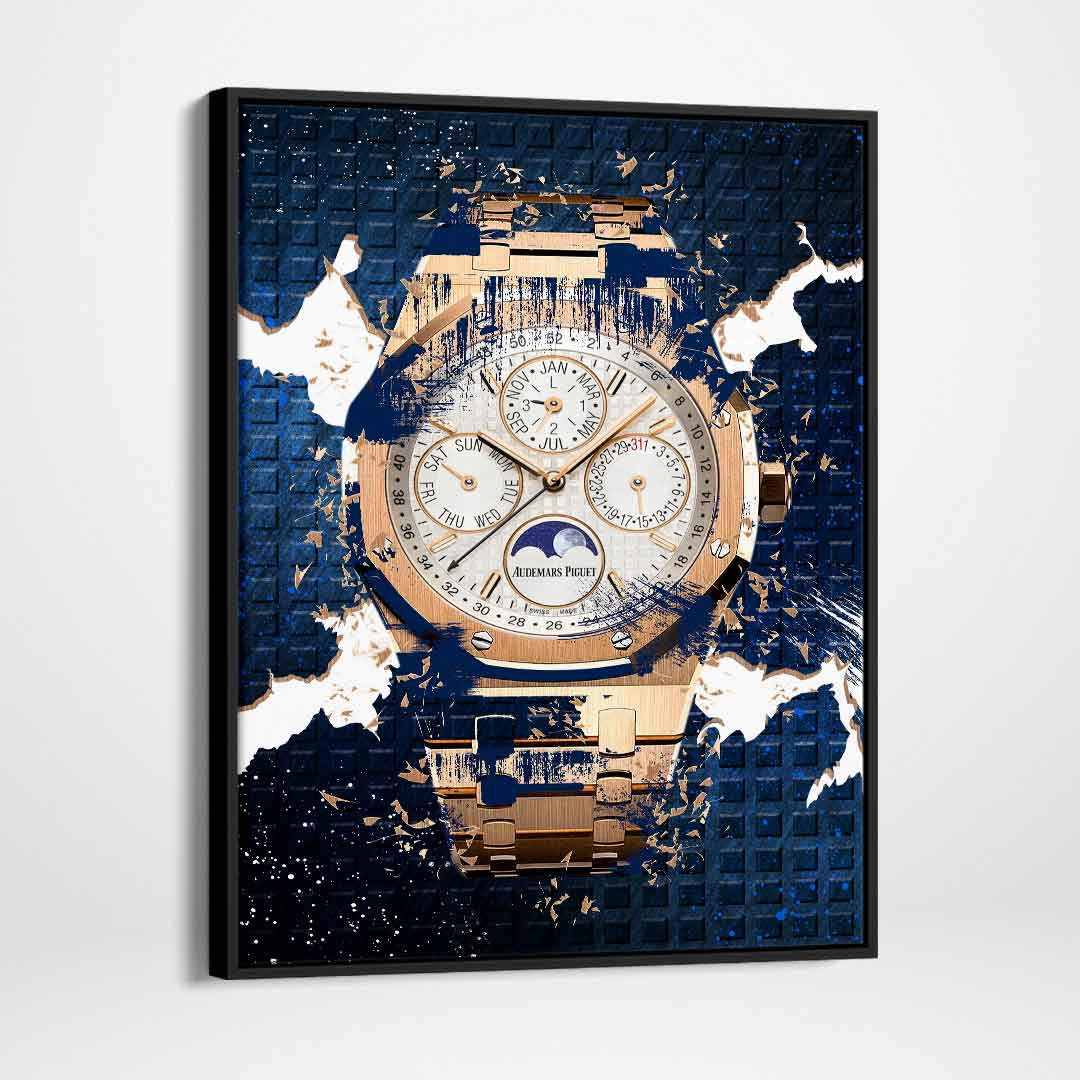 Audemars Piguet Royal Oak Chronograph Watch Poster Canvas Watch Art-PERPETUAL POWER-DEVICI