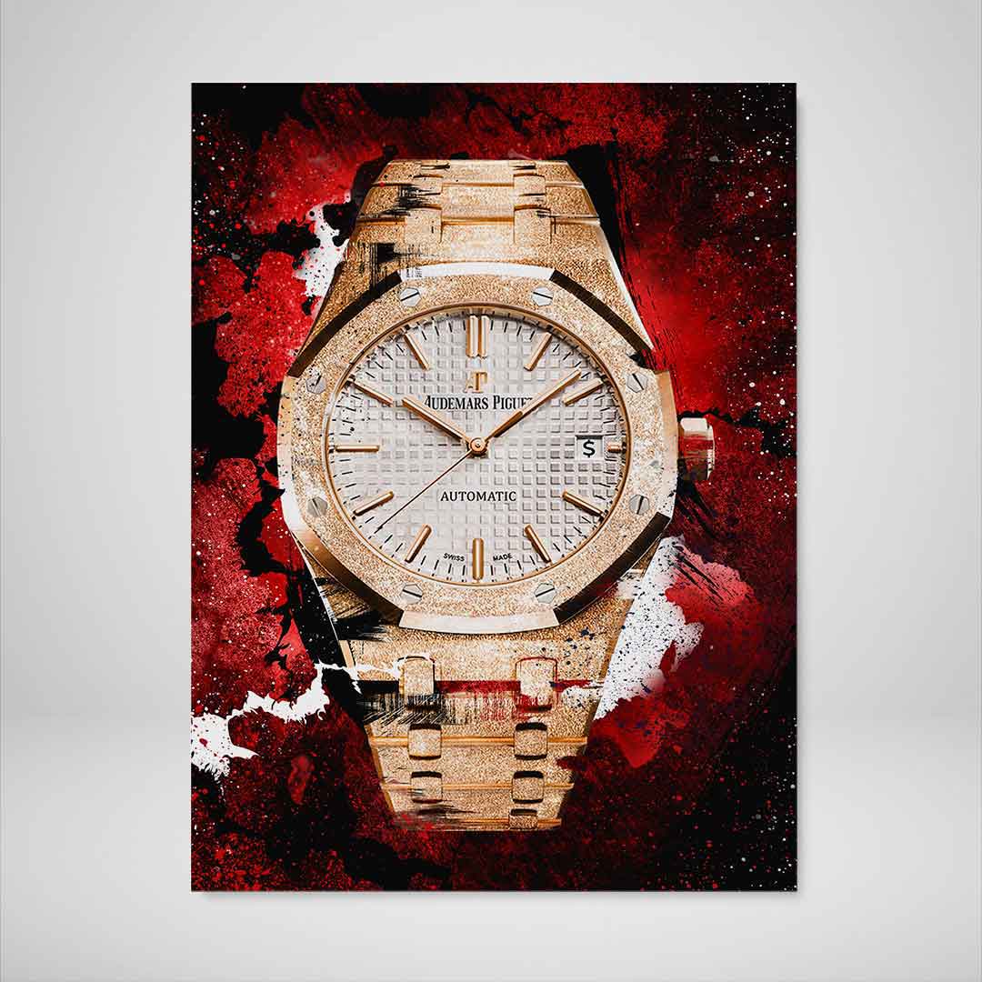 Audemars Piguet Royal Oak Florentine Gold Watch Poster Watch Artwork-FLORENTINE GOLD-DEVICI