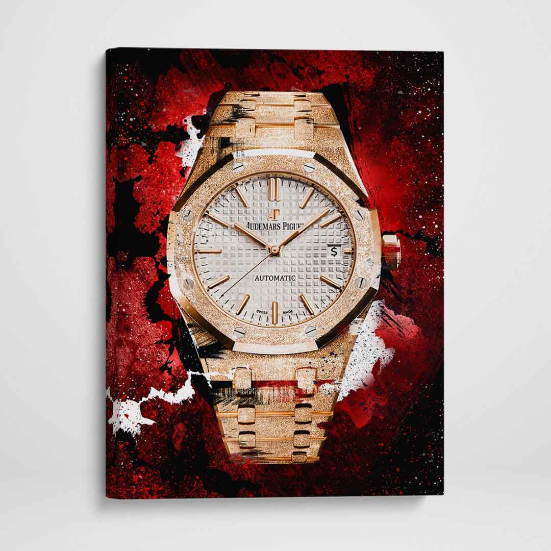 Audemars Piguet Royal Oak Florentine Gold Watch Poster Watch Artwork-FLORENTINE GOLD-DEVICI