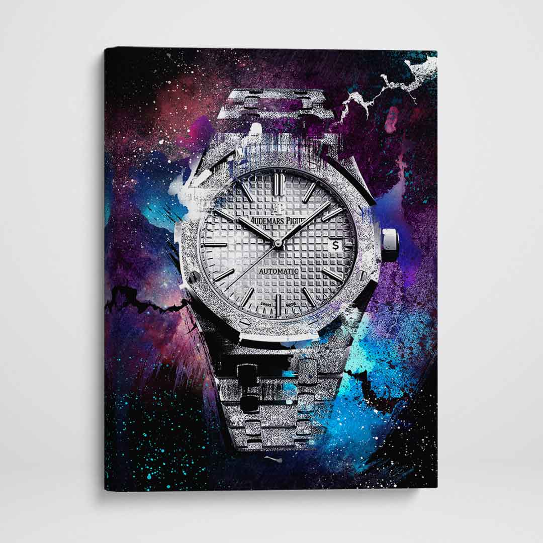 Audemars Piguet Royal Oak Florentine Silver Watch Poster Watch