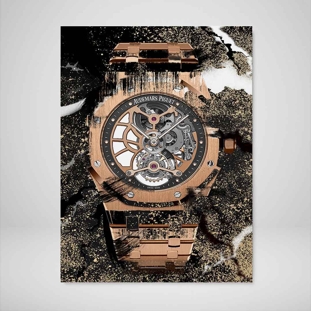 Audemars Piguet Royal Oak Openworked Watch Poster Canvas Watch Artwork-TIMELESS-DEVICI