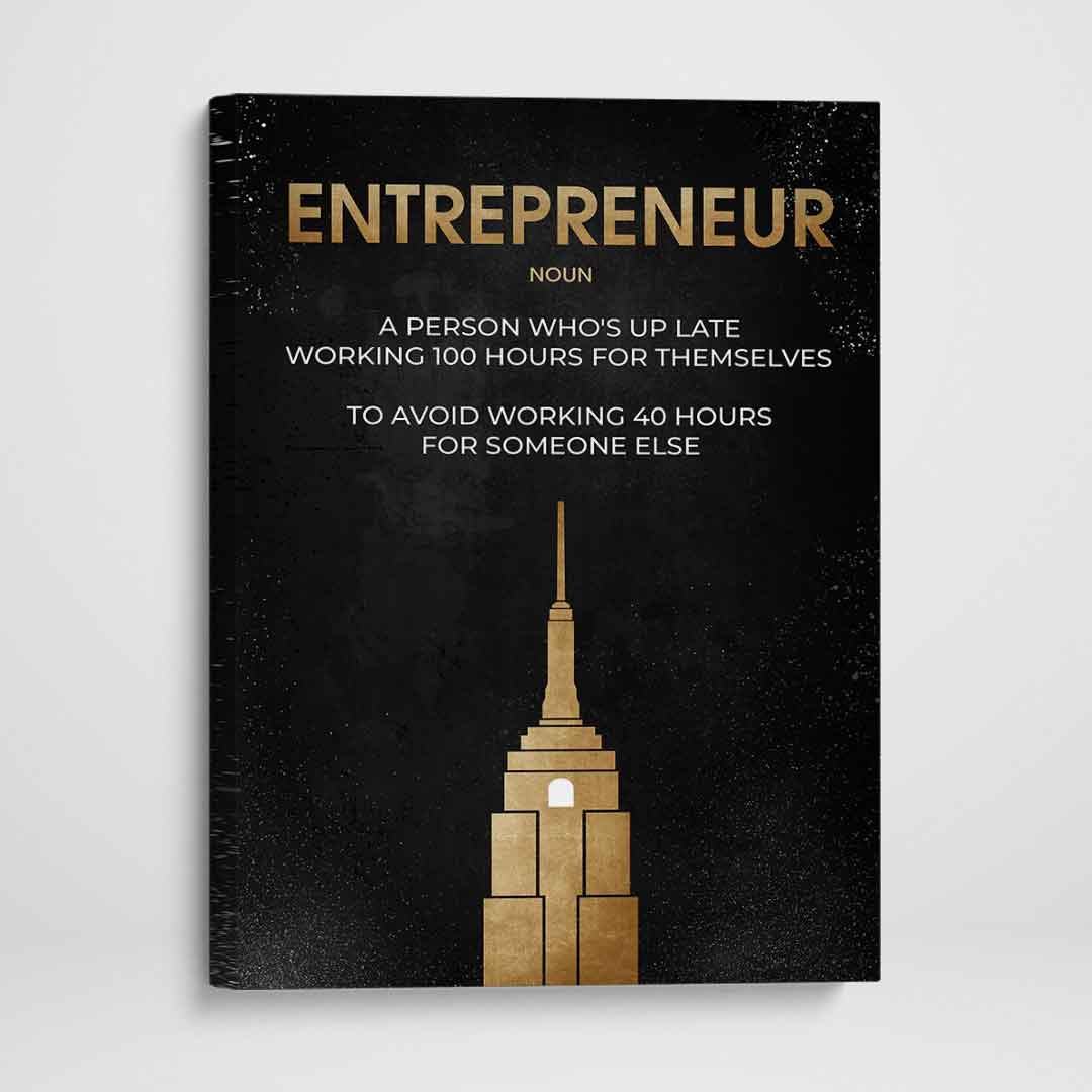 Entrepreneur Inspirational Canvas Wall Art Motivational Poster Print-ENTREPRENEUR-DEVICI