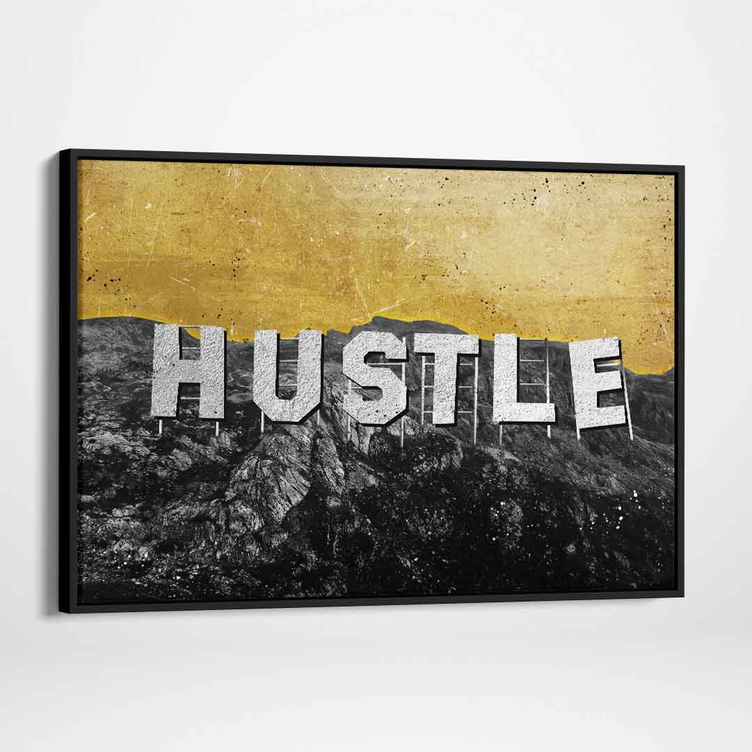 Hollywood Hustle Inspirational Wall Art Motivational Poster Canvas-HOLLYWOOD HUSTLE-DEVICI