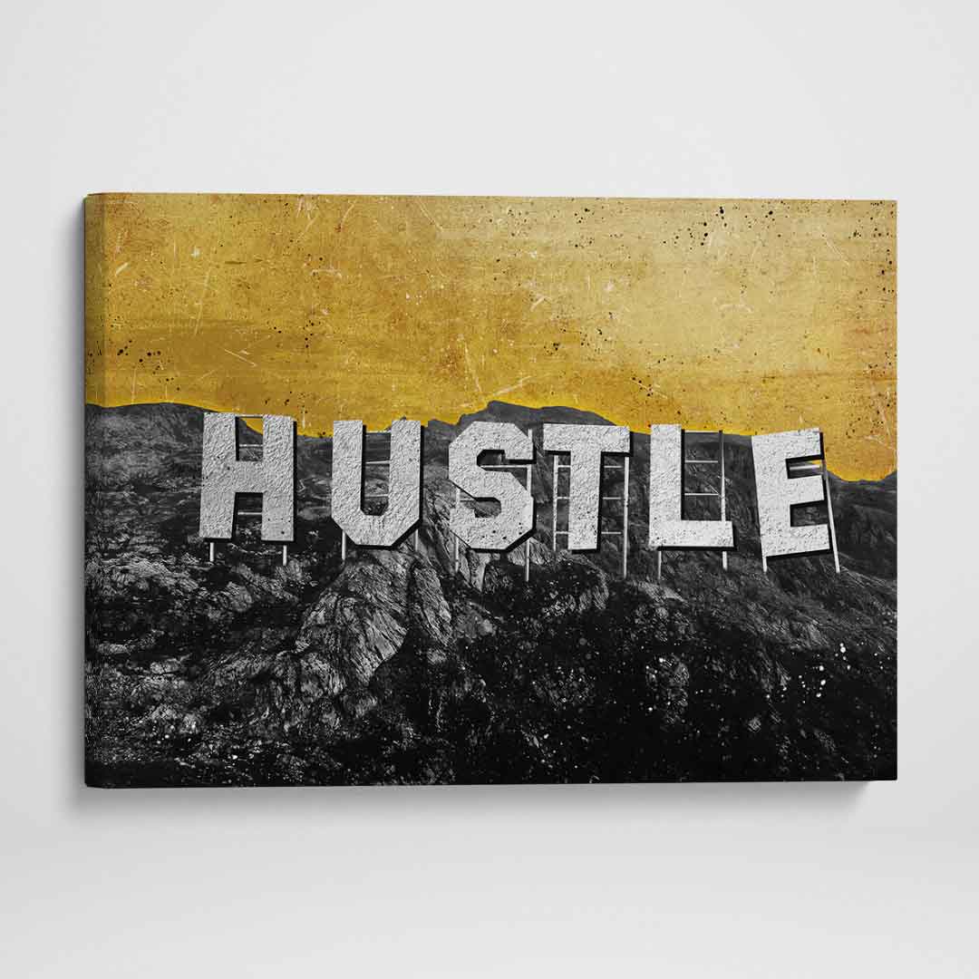 Hollywood Hustle Inspirational Wall Art Motivational Poster Canvas-HOLLYWOOD HUSTLE-DEVICI