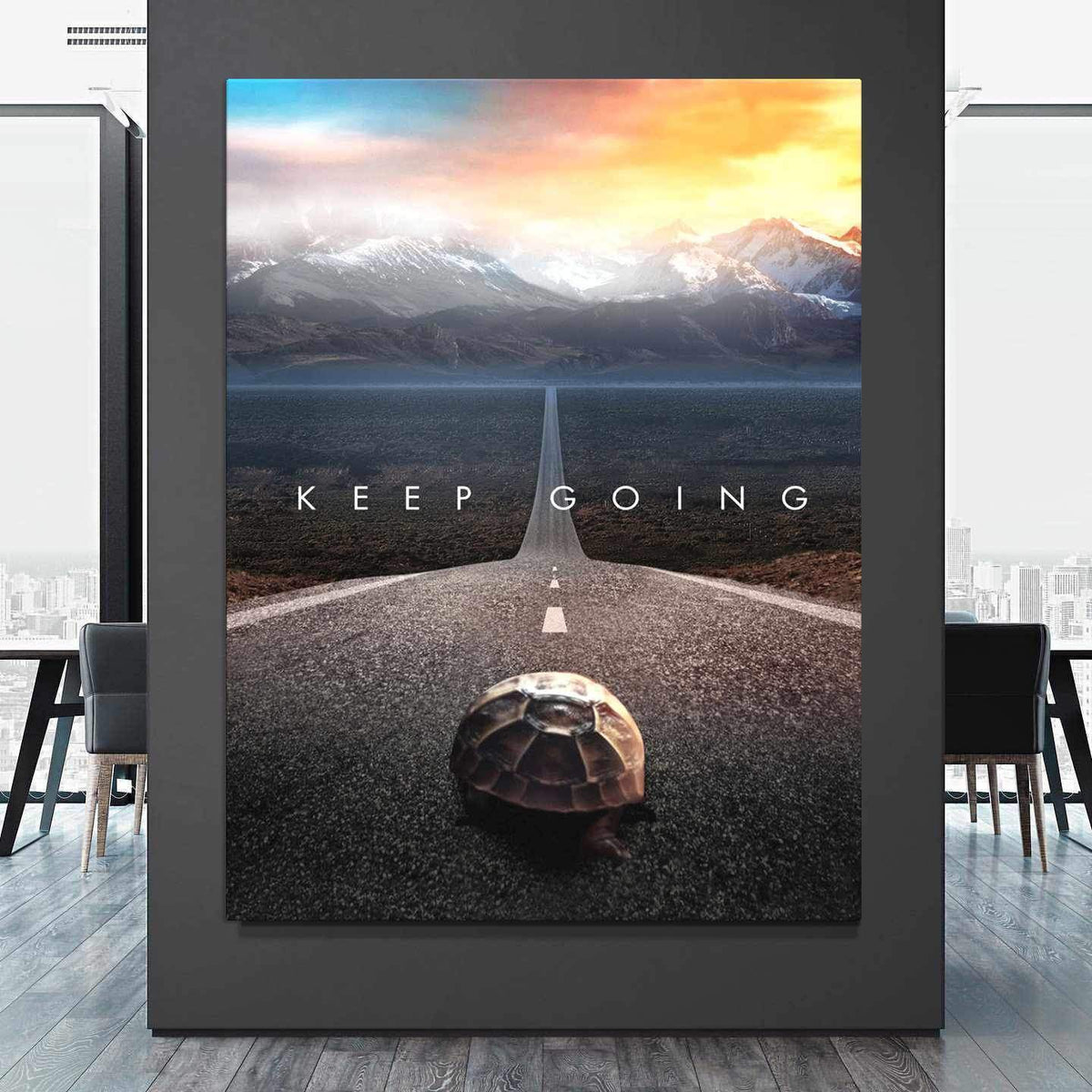 Keep Going Motivational Poster Canvas Print Modern Wall Art Decor-KEEP GOING-DEVICI