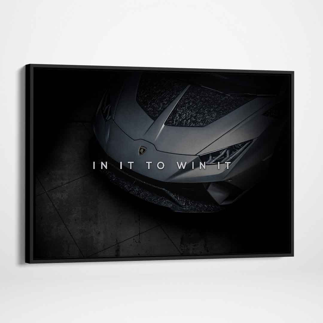 Lamborghini Inspirational Canvas Wall Art Motivational Poster Print-IN IT TO WIN IT-DEVICI