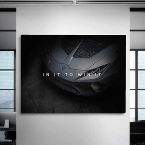 Lamborghini Inspirational Canvas Wall Art Motivational Poster Print-IN IT TO WIN IT-DEVICI
