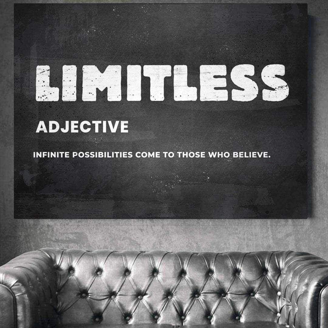 Limitless Inspirational Wall Art Motivational Poster Canvas Print-LIMITLESS-DEVICI