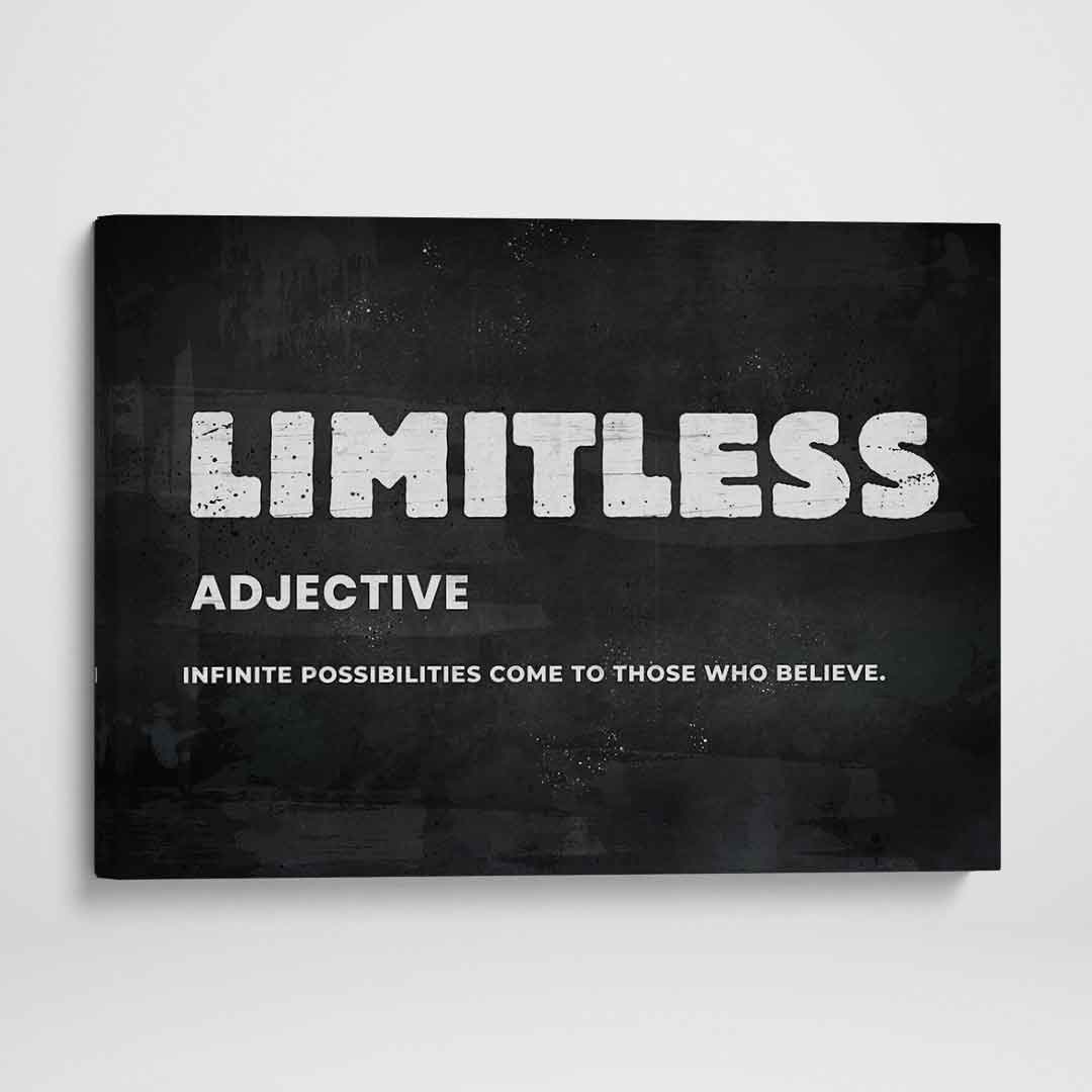 Limitless Inspirational Wall Art Motivational Poster Canvas Print-LIMITLESS-DEVICI