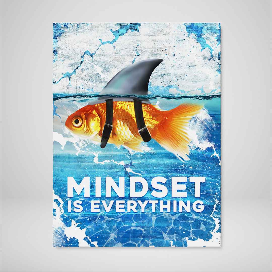 Mindset Is Everything Office Wall Art Motivational Poster Canvas Print-MINDSET IS EVERYTHING-DEVICI