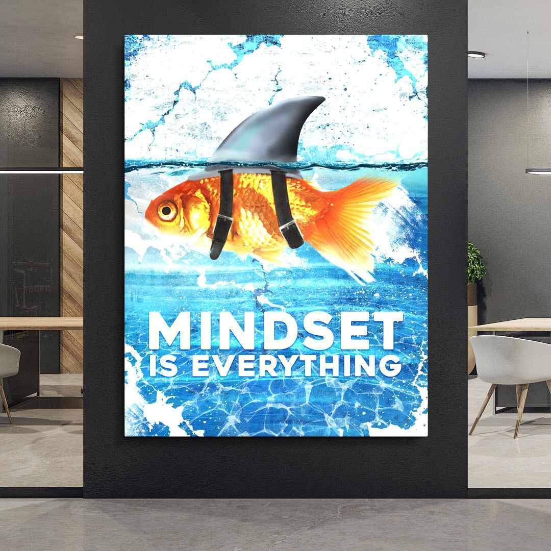 Mindset Is Everything Office Wall Art Motivational Poster Canvas Print-MINDSET IS EVERYTHING-DEVICI