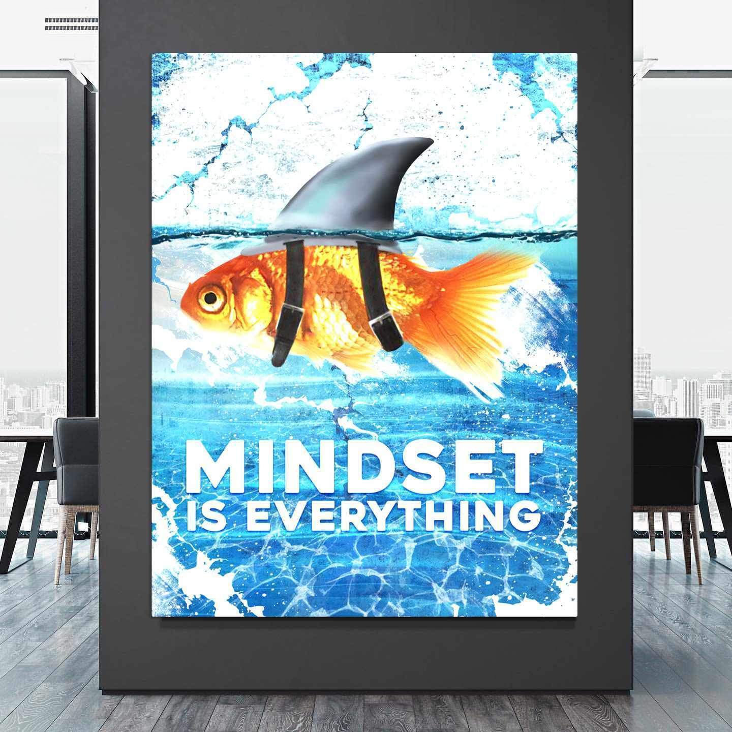 Mindset Is Everything Office Wall Art Motivational Poster Canvas Print-MINDSET IS EVERYTHING-DEVICI